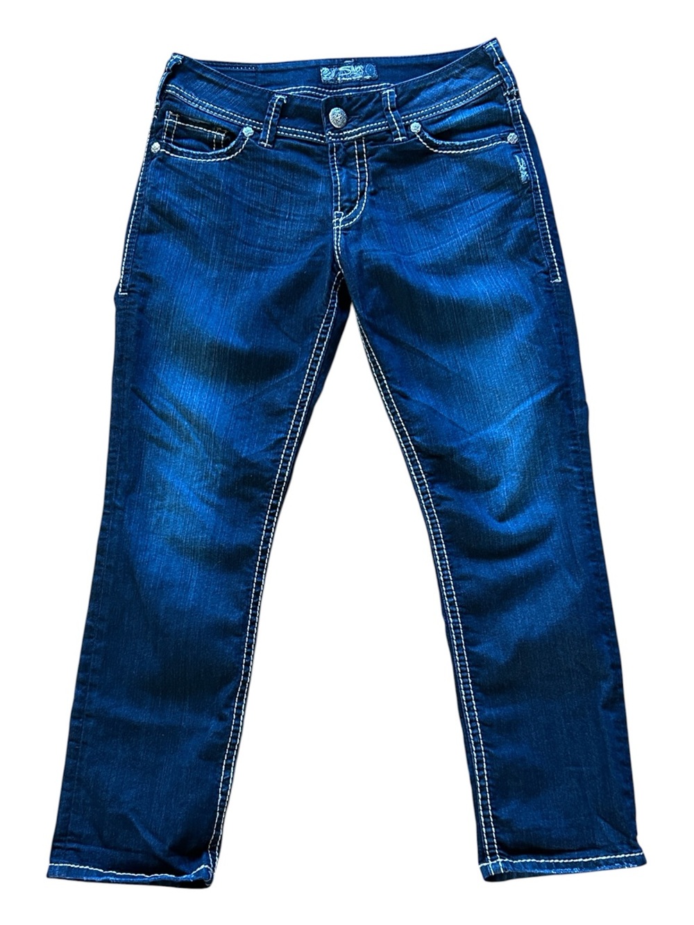 Silver Suki Capri Jeans
